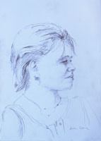 Ulla 02, Portrait, Pastell